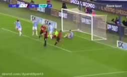 فیلم | گزارش عجیب عباس قانع در بازی میلان لاتزیو و گل دقیقه ۹۲ میلان