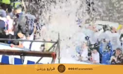 فیلم/ جشن باشکوه قهرمانی رئال مادرید در میان هواداران