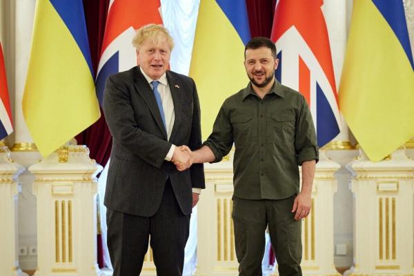 نخست وزیر انگلیس,سفر جانسون به اوکراین