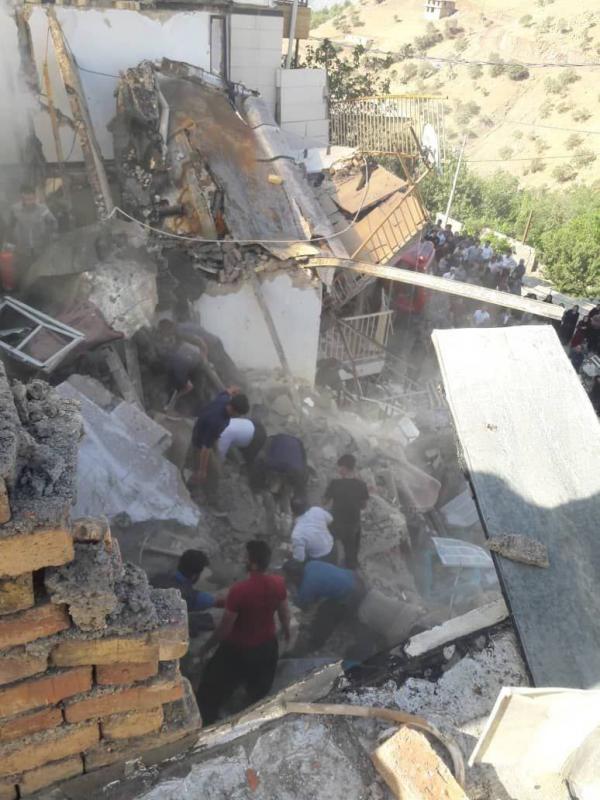 ریزش ساختمان در کرمانشاه,حوادث کرمانشاه