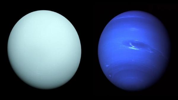 علت تفاوت رنگ اورانوس و نپتون,اورانوس و نپتون