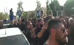 فیلم/ مراسم تشییع خانواده 'جلیلیان' از جانباختگان فاجعه متروپل آبادان