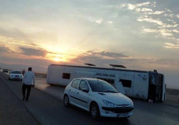 مصدومان حادثه واژگونی اتوبوس,ر واژگونی اتوبوس کوهنوردان در زنجان