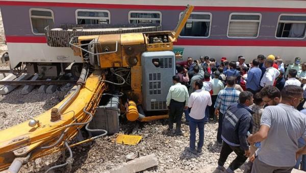 حادثه قطار مشهد-یزدتصادف قطار با بیل مکانیکی