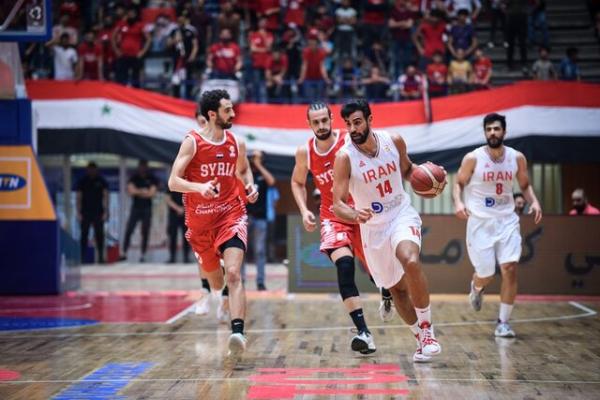 تیم ملی بسکتبال,دیدار تیم ملی بسکتبال ایران و سوریه