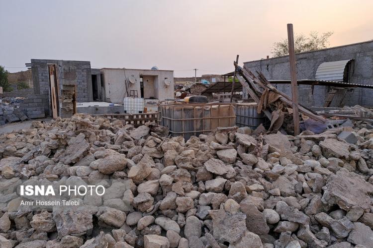 تصاویر زلزله 6.1 ریشتری هرمزگان,عکس های زلزله هرمزگان در 11 تیر 1401,تصاویر زلزله در بندر خمیر هرمزگان
