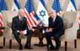 نخست وزیر اسرائیل در کنفرانس خبری مشترک با رئیس جمهور آمریکا,بایدن و لاپید