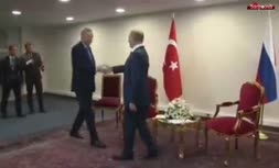 فیلم/ دیدار پوتین و اردوغان در تهران