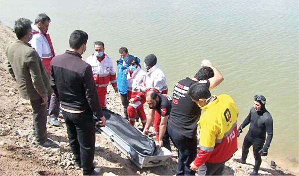 ر دریاچه سد شهر چای در استان آذربایجان غربی,غرق شدن