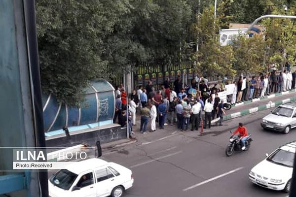 تجمع اعتراضی کارگران,تجمع اعتراضی کارگران داروگر تهران به عدم دریافت مطالبات
