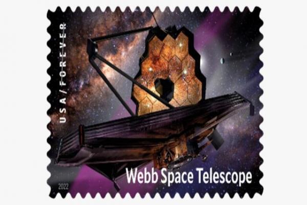 تلسکوپ فضایی جیمز وب,تمبر تلسکوپ فضایی جیمز وب