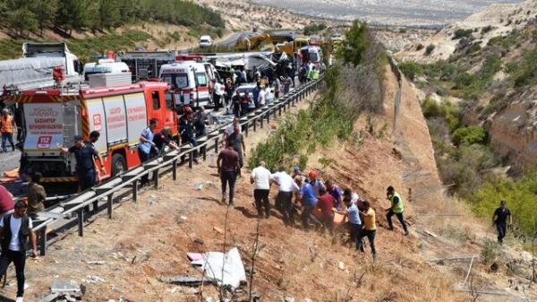 تصادف مرگبار اتوبوس مسافربری در ترکیه,حوادث ترکیه