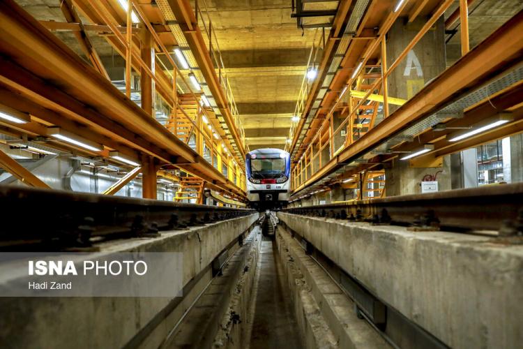تصاویر بهره‌برداری از بزرگ‌ترین پایانه زیرزمینی قطارهای شهری کشور,عکس های مراسم بهره‌برداری از بزرگ‌ترین پایانه زیرزمینی قطار,تصاویر قطار زیرزمینی در ایران