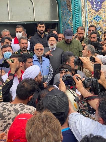 تصاویر حضور سرزده رئیسی در منطقه سیل زده فیروزکوه,عکس های ابراهیم رئیسی در مناطق سیل زده,تصاویری از رئیسی در مناطق سیل زده فیروزکوه