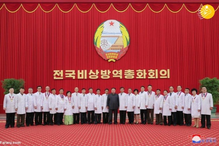 تصاویر کیم جونگ اون در جشن پیروزی بر کرونا,عکس های کیم جونگ اون در جشن پیروزی بر کرونا,تصاویر جشن پایان کرونا در کره شمالی