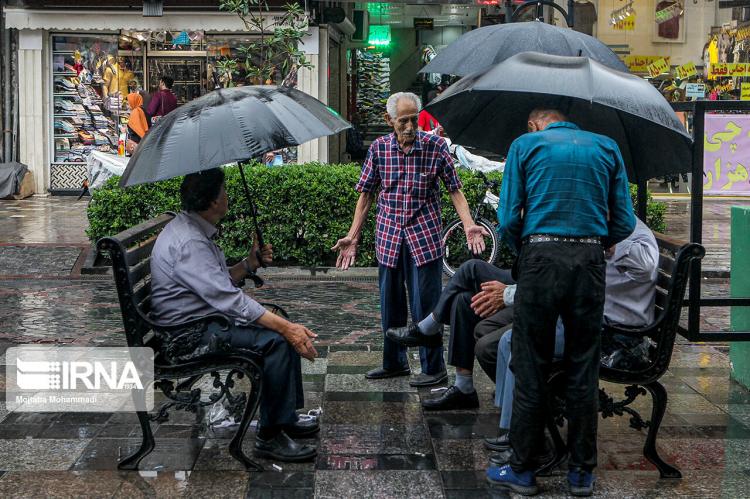تصاویر باران تابستانی در رشت,عکس های باران در شمال کشور,تصاویر بارش باران در شمال ایران