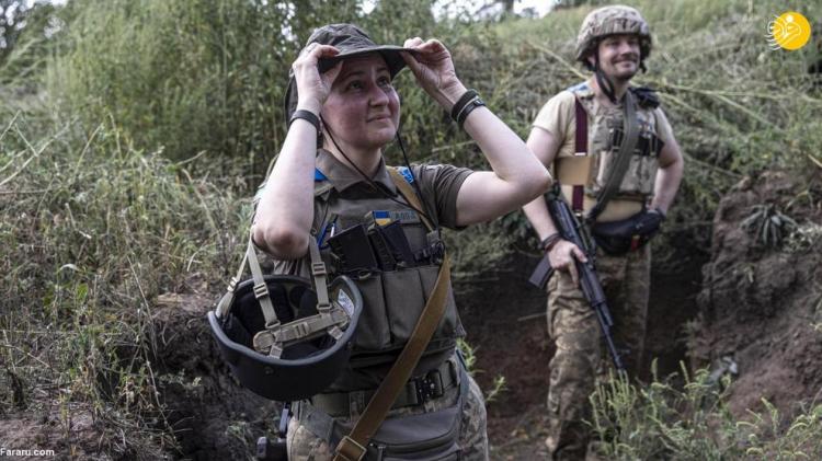 تصاویری از سربازان زن اوکراینی در خط مقدم جنگ,عکس های زنان اوکراینی در جنگ با روسیه,تصاویری از زنان ارتش اوکراین