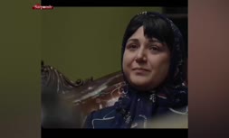 فیلم/ باران کوثری با گریم پروین اعتصامی