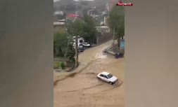 ورود سیلاب به رودهن تهران/ سیل در بخش مرکزی شهرستان دماوند