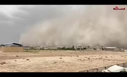 فیلم/ طوفان شن هولناک در شهر حبیب آباد اصفهان