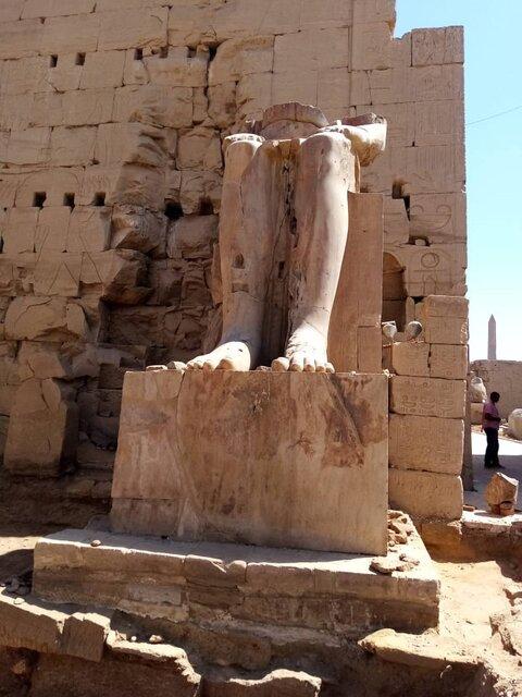 مجسمه فرعون مرمت,عکس مجمسمه فرعون