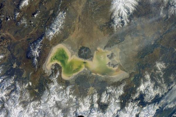 دریاچه ارومیه,آخرین وضعیت دریاچه ارومیه از منظر فضا