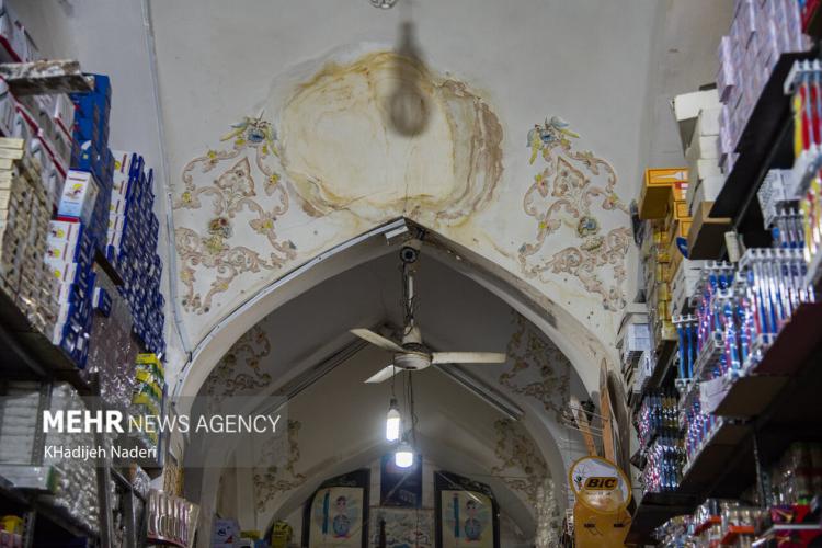 تصاویر خطر ساختمان‌های ناایمن در قلب بازار اصفهان,عکس های بازار اصفهان,تصاویر ساختمان های بازار اصفهان