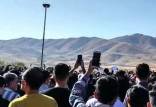 اعتراضات در مراسم خاکسپاری مهسا امینی,متفرق‌کردن مردم معترض با شلیک گاز اشک‌آور در مراسم خاکسپاری مهسا امینی