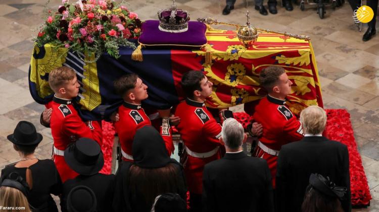 تصاویر مراسم خاکسپاری ملکه الیزابت,عکس های مراسم خاکسپاری ملکه انگلیس,تصاویر مراسم تشییع پیکر ملکه انگلیس