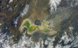 دریاچه ارومیه,آخرین وضعیت دریاچه ارومیه از منظر فضا