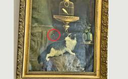 تابلوی گربه وقناری کمال الملک,کاخ گلستان