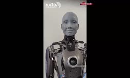 فیلم/ حرف زدن ربات انسان نمای آمکا 