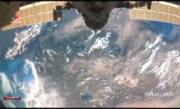 فیلم/ دریاچه خشک شده ارومیه از پنجره ایستگاه فضایی