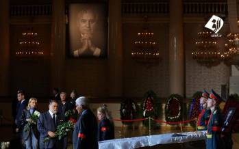 تصاویر خداحافظی هزاران روس با میخائیل گورباچف آخرین رهبرشوروی,عکس های جنازه میخائیل گورباچف,تصاویر خداحافظی با میخائیل گورباچف