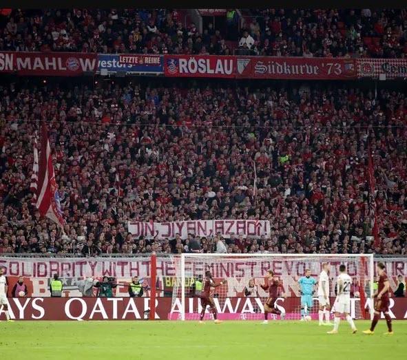 سردار آزمون سردار آزمون,همبستگی طرفدارن بایرن مونیخ با سردار آزمون و زنان در ایران