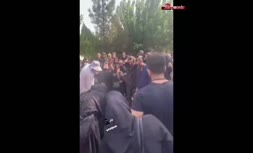 فیلم/ لحظاتی تلخ و دردناک از مراسم خاکسپاری پسر نسرین مغانلو