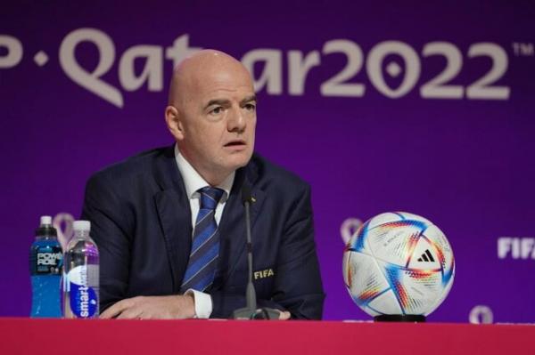 مواضع اینفانتینو درباره ایران,حذف ایارن از جام جهانی قطر