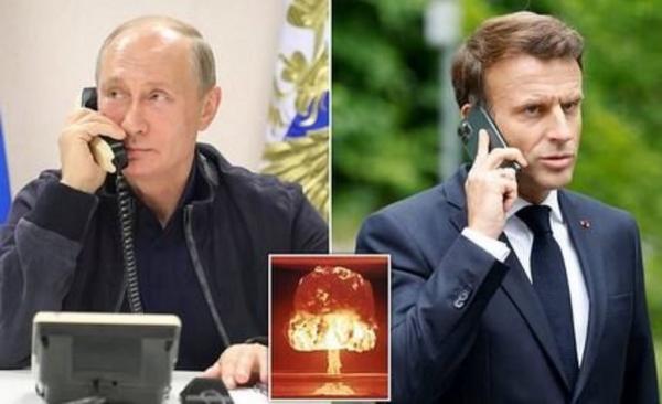 پوتین و مکرون,تهدید به حمله هسته ای