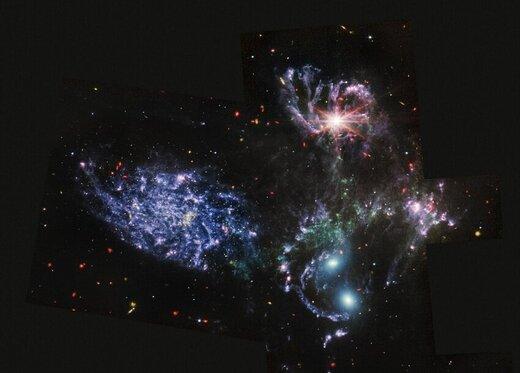 ۵ کهکشان استفان,گازاتمی