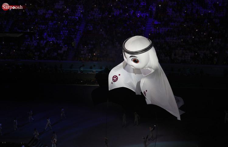 تصاویر مراسم افتتاحیه جام جهانی 2022 قطر,عکس های مراسم افتتاحیه جام جهانی قطر,تصاویری از مراسم افتتاحیه جام جهانی 2022 در قطر