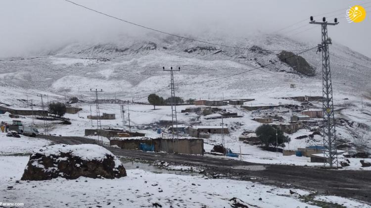تصاویر بارش برف در آغری و قارص ترکیه,عکس های بارش برف در ترکیه,تصاویر بارش برف در روستاهای ترکیه