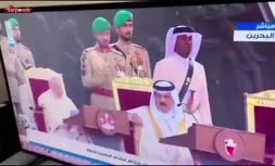 فیلم/ چُرت زدن پادشاه بحرین حین سخنرانی پاپ