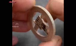 فیلم/ ساخت مجسمه با سکه‌های دلاری