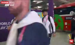 فیلم/ ورود بازیکنان تیم ملی ایران به ورزشگاه خلیفه (جام جهانی 2022 قطر)