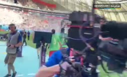 فیلم/ لحظه‌ ورود بازیکنان تیم ملی ایران به زمین برای دیدار مقابل انگلیس