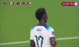 فیلم/ گل دوم انگلیس به ایران توسط بوکایو ساکا