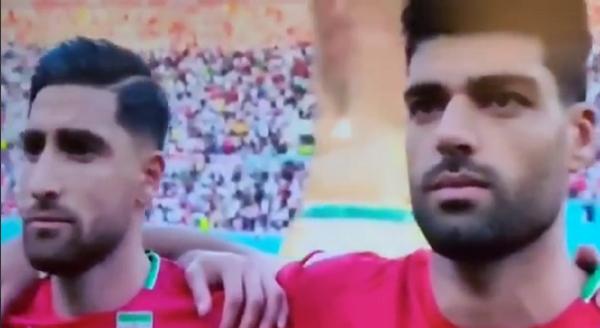 فیلم امتناع تیم ملی فوتبال از خواندن سرود ایران ,ویدیو دیدار ایران و انگلیس