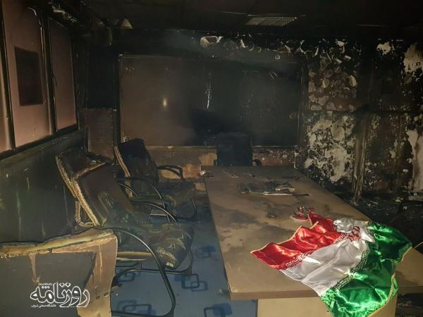 دفتر بسیج دانشجویی دانشگاه شریف,آتش گرفتن دفتر بسیج دانشجویی دانشگاه شریف
