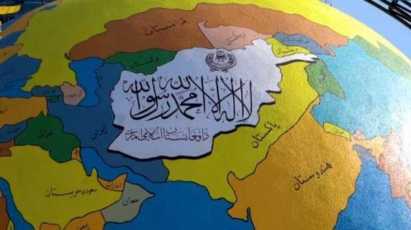 نصب کره زمین عجیب در کابل,کوچک شدن ایران در کره زمین طالبان