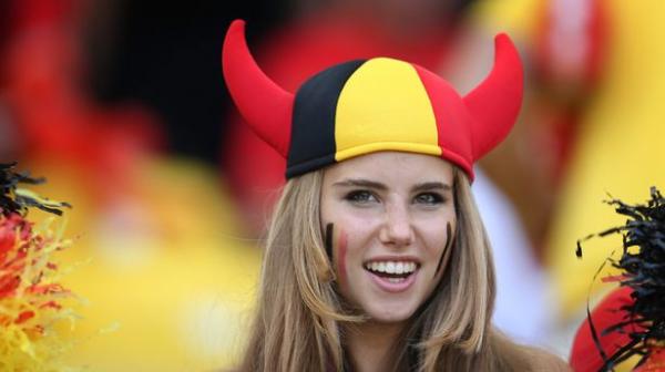 دسپیگلائر,دختر هوادار بلژیک در جام جهانی 2014